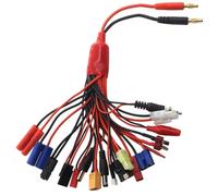 Lipo Multifonctionnel 19 en 1, Compatible avec Le Chargeur IMAX B6, Ligne de Conversion de Prise Multi-Chargeur Compatible avec Accessoires RC(19 and 1 Length)
