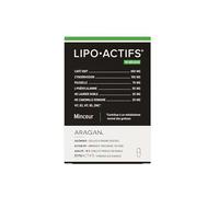 Lipoactifs - Complement Alimentaire Brule Graisse, Draineur - Café Vert, Piloselle, Huiles Essentielles, Vitamines B, Zinc - Aragan - 30 Jours