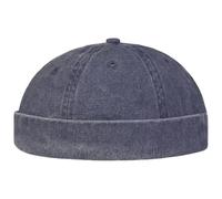 Lipodo Bonnet Docker Uni Cotton Homme - Beanie en Coton Casquette Skull Bonnets Docker, Fermeture Fermeture Scratch Printemps-été Été - Taille Unique Bleu foncé