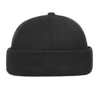 Lipodo Bonnet Style Docker Chine Unicolore Double en Polaire Homme Automne Hiver