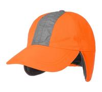 Casquette Réfléchissante Oreillettes by Lipodo orange au néon L (57-58 cm)