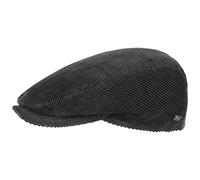 Lipodo Casquette Cordial Femme/Homme - Made in Italy Gavroche Plate d'été avec visière, Doublure Hiver Printemps-été - M (56-57 cm) Noir