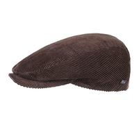 Lipodo Casquette Cordial Femme/Homme - Made in Italy Gavroche Plate d'été avec visière, Doublure Printemps-été Hiver - M (56-57 cm) Marron