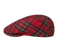 Lipodo Casquette Tartan Check Femme/Homme - Made in Italy Gavroche pour l'hiver avec Visiere, Doublure Printemps-ete Hiver - 58 cm Rouge