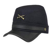 Lipodo Casquette Union Femme/Homme - Made in Italy Type Gavroche USA avec Visiere, Visiere Automne Printemps Hiver Ete Printemps-ete - M (56-57 cm) Bleu