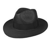 Lipodo Chapeau en Paille Black Mountain d´ete Bogart (M (56-57 cm) - Noir)