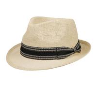 Lipodo Chapeau en Paille Montreal Trilby Femme/Homme - de Soleil Plage Ete Printemps-ete - L (58-59 cm) Nature