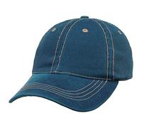 Lipodo Washed Denim Casquette de Baseball Six Panneaux Coton Femmes Hommes Toutes Saisons