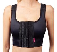 LIPOELASTIC LIPO Extend PI - Rallonge de soutien-gorge pour soutien-gorge de compression postopératoire | Extension réglable à 3 rangées de crochets et d'œillets (7 x 3 et 9 x 3), Noir , 7x3