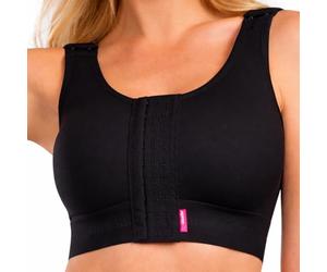 LIPOELASTIC PI Super Variant - Soutien-gorge post-chirurgie - Bonnets sans couture en coton avec fermeture à crochet et œillet réglables sur le devant