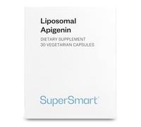 Liposomal Apigenin - Apigénine Liposomale Haute Biodisponibilité - Longévité, Relaxation et Santé Cérébrale - NAD booster - Complément Alimentaire Anti-Âge - 30 Gélules Végétales - SuperSmart
