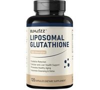 Liposomal Glutathione Capsules 120 Comprimés 1000mg Antioxydant Liposomal pour le Stress Oxidatif, Défense Cellulaire, Détoxification Hépatique et Santé Immunitaire