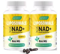 Liposomal NAD+ & Trans-Resveratrol 800mg Softgels - Alternative au NMN - Haute Absorption - Supplément Réel en NAD+ pour la Réparation Cellulaire (60 Unité (Lot de 2))