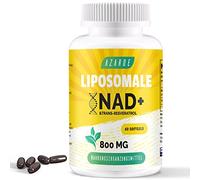 Liposomal NAD+ & Trans-Resveratrol 800mg Softgels - Alternative au NMN - Haute Absorption - Supplément Réel en NAD+ pour la Réparation Cellulaire (60 Unité (Lot de 1))