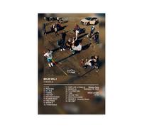 LIPOYE Affiche Album BDLM Vol.1 par Tiakola - Poster sur toile pour décoration de chambre, paysage, bureau - Cadeau (30 cm x 45 cm)