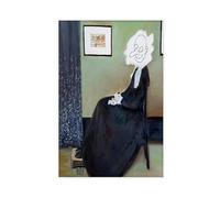 LIPOYE Mr. Bean Poster sur toile représentant la mère de Whistler pour décoration de chambre à coucher, bureau, chambre, cadeau 40 x 60 cm