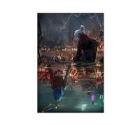 LIPOYE Poster Arcane Jinx et Ekko in Love sur toile pour décoration de chambre à coucher, bureau, chambre, cadeau (40 x 60 cm)