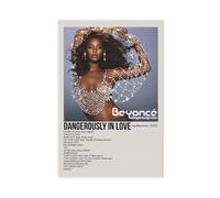 LIPOYE Poster Beyoncé (4) sur toile - Décoration pour chambre à coucher, bureau, chambre - Cadeau - 30 x 45 cm