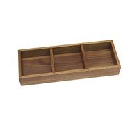 Lipper International 1123 Plateau de rangement en acacia pour fournitures de bureau ou articles ménagers