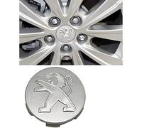 LIPPSY Cache-moyeux avec 4pcs 60mm pour Peugeot 3008 307 408 308S 508L 4008 Course Centre de Roue de Voiture Capuchon Capuchon Côte de Voiture Badge Stickers Emblème Capuchons de Moyeu de Roue