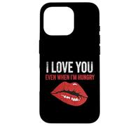 Lips Hungry Love Funny Couple Humour Valentine Coque pour iPhone 16 Pro