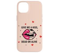 Lips Kiss Dark Humour Love Girly Gothic Coque pour iPhone 14 Plus