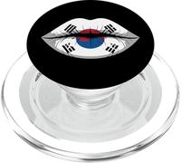 Lips Korea Drapeau Coréen Corée PopSockets PopGrip pour MagSafe