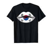 Lips Korea Drapeau Coréen Corée T-Shirt