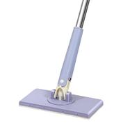 Lipski Automatic Cloth Changing Mini Mop, Push-Pull Handle Design Disposable Face Towel Mop, Hands-Free 360° Rotation Multifunctional Flat Mop with 4 Cloths