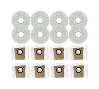 Lipski Compatible avec JONR P20 Pro T5 Pro Robot Aspirateur Pièces de Rechange Main Roller Side Brush Filter Mop Cloth Sac de poussière Accessoires(Set 7)