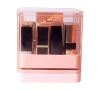 Lipstick Organizer - 5.2x4.69x4.69 in Lipstick Holders with Lid | Lip Gloss Organizer | Portable Lipsticks Perfume Holder | Portable 12 Compartments Clear Container for Bathrooms Storing Makeup
