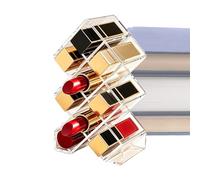 Lipstick Organizer - 6.42 inches Acrylic Fish Shape Display Rack, Transparent Cosmetic Holder | Stackable Makeup Storage Box, for Perfume Brush Lip Gloss Vanity Countertop Dorm Room