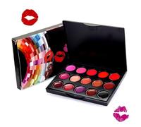 Lipstick Palette, Waterproof 15 Color Lip Gloss Makeup Set, Moisturizing