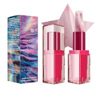 Lipstick scintillant - bâton de couleur à paillettes imperméable, maquillage à brillance élevée pour les femmes | Crème de pigment audacieuse hydratante, finition douce et douce pour la fête de fête d