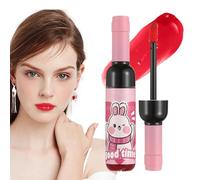 Lipstick Women, Wine Liquid Lipgloss, 9.6cm/3.78inches Matte Waterproof Formula, Nourishing Glossy Finish, Long-Lasting Color, 1 Piece Red Tone, for Makeup Beauty Look
