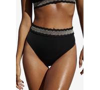 Lipsy Bas de bikini noir / argent, Taille XS