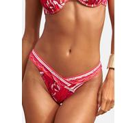 Lipsy Bas de bikini rouge / blanc, Taille XL