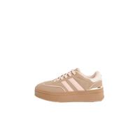 Lipsy Baskets basses taupe / rose pastel / blanc, Taille 40-40,5