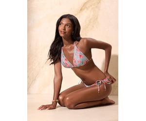 Lipsy Bikini 'Liyana' kaki / vert pastel / rose / blanc, Taille XXL