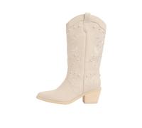 Lipsy Bottes de cowboy beige, Taille 38