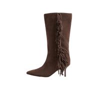 Lipsy Bottes de cowboy brun foncé, Taille 37