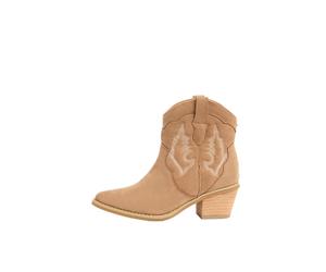 Lipsy Bottes de cowboy 'Western' sable, Taille 40-40,5