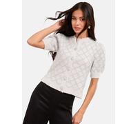 Lipsy Cardigan argent / blanc cassé, Taille XL