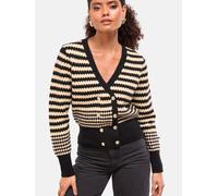 Lipsy Cardigan beige / noir, Taille L