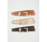 Lipsy Ceintures fines Lipsy 3 Pack Imprimé animal S-Medium (FR 38-44)