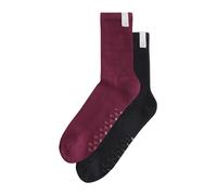 Lipsy Chaussettes bordeaux / noir, Taille 36-41