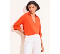 lipsy Chemise à manches longues Lipsy Touch Of Linen orange FR 42 (EU 40)