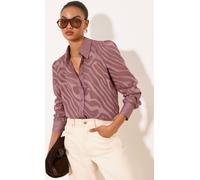 Lipsy Chemises Lipsy Tissu dévoré boutonné violet FR 40 (EU 38)