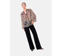 Lipsy Chemisier beige / brun foncé, Taille XL