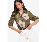 Lipsy Chemisier beige clair / kaki / olive, Taille XXS